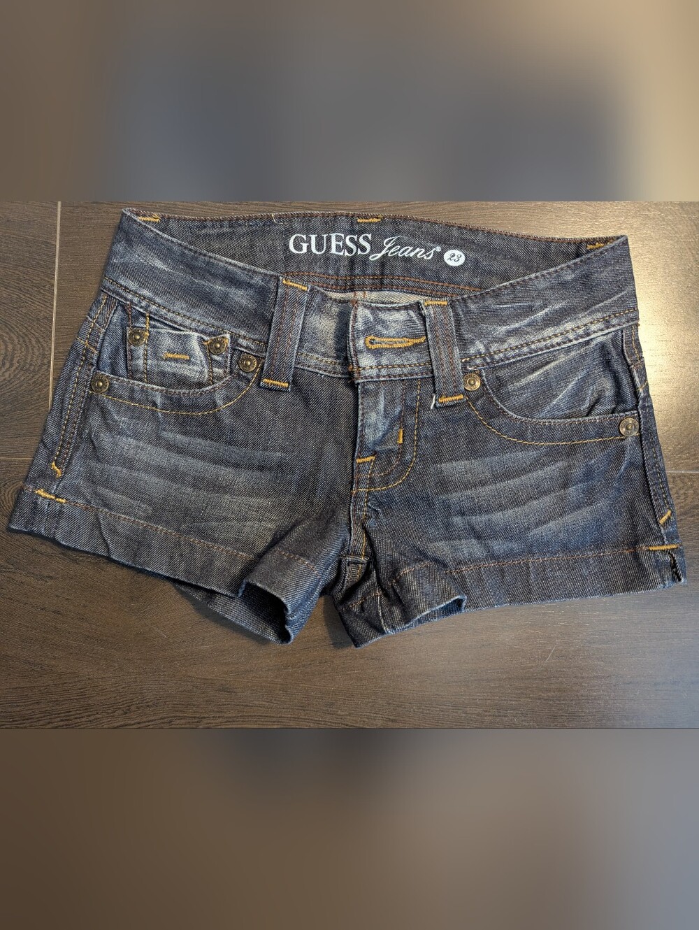 GUESS Jeans Dark Wash Denim Shorts